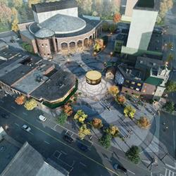 Bird’s-eye view of Garden Square 